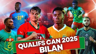 Qualifications pour la CAN 2025 au Maroc 🇲🇦  Bilan Complet 🌍⚽ [upl. by Betta]