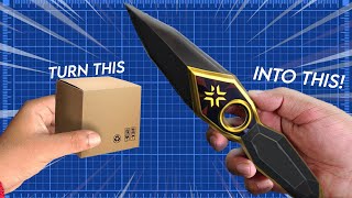 Crafting the Ultimate VALORANT Champions Knife from Cardboard [upl. by Heda309]