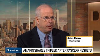 Amarin CEO on Future of Heart Drug Vascepa [upl. by Dibbrun]