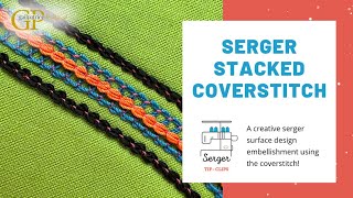 Stacked Coverstitch Serger Coverstitch L890 BERNINA [upl. by Ranique]