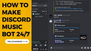 How To Make Discord Music Bot 247 Without Coding [upl. by Ylahtan927]