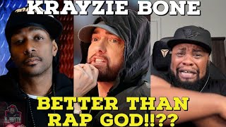 WHO DID IT BETTER Krayzie Bone  Clash Of The Titans Eminem Rap God Remix Reaction [upl. by Aleusnoc37]