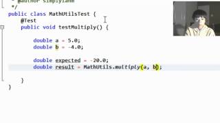 JUnit 4 Tutorial  Your first Java Unit Test [upl. by Akenahc981]