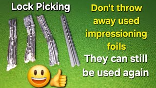 364 Money saving idea Revitalising used impressioning foils [upl. by Ariajay]