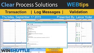 WINSHUTTLE Tutorials amp WEBtips Editing Log Messages amp Inscript Validation Training [upl. by Orten]