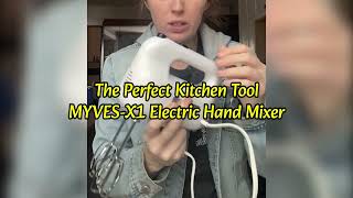 MYVES Electric Hand Mixer  X1  5 Accessories Hand Mixer Set [upl. by Rahmann]