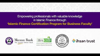 Mr Muhammad Ilyas  Islamic Finance Certification Program for Business Faculty [upl. by Ahsinad]