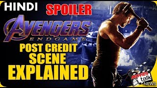 AVENGERS ENDGAME  Post Credit Scene SPOILER Explained In Hindi [upl. by Scrivings]