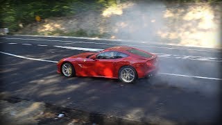 Ferrari F12 Berlinetta  Drifting Slides Burnouts [upl. by Niwroc]