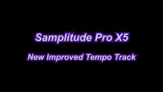 Samplitude Pro X5 New Improved Tempo Track [upl. by Valdas]