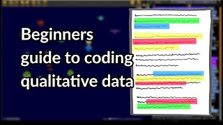 Beginners guide to coding qualitative data [upl. by Enia811]