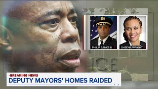 NYC Mayor Adams comments on FBI raids of top aides [upl. by Meter]