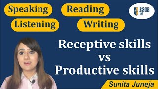 Receptive skills vs Productive skills [upl. by Ileray798]