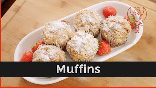 Muffins  mit Banane Erdnussbutter und Streusel  Kochen wie ein Profi 31 [upl. by Elle]