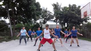 Tatlong bibe zumba dance By Paul Nunez [upl. by Pantheas]