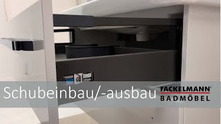 Fackelmann Badmöbel  Schubausbau und Schubeinbau [upl. by Luben]