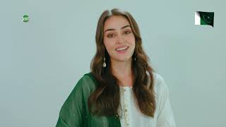 14th August message by Esra Bilgiç  Pakistan Zindabad [upl. by Ecnerewal]