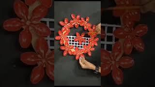 Reusing Plastic Spoons DIY Craft Idea  Wall Hanging short youtubeshort reel viralshort diy [upl. by Pearle]