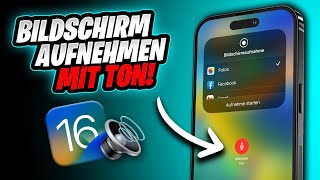 iPhone Bildschirm aufnehmen mit Ton 📲 🔊 So einfach geht´s ✅ [upl. by Eelinej]