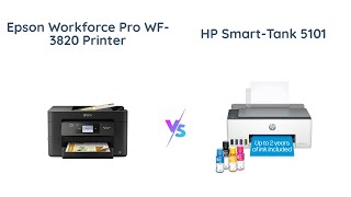 Epson Workforce Pro WF3820 vs HP SmartTank 5101 Printer Comparison [upl. by Lourie]