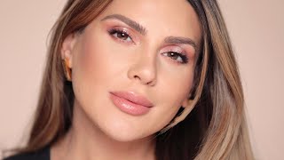 The dusty pink feminine makeup that sweetens your whole face  ALI ANDREEA [upl. by Atimad]