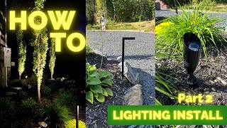 LANDSCAPE LIGHTING  DIY Installation with GARDENREET Accent and Path Lights  PART 2 [upl. by Varini]