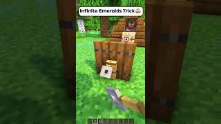 Minecraft Infinite Emeralds Trick😱 はいよろこんで shorts [upl. by Paulo]