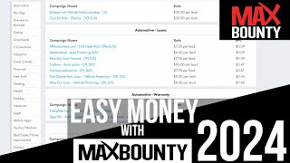 How To Make Money on Maxbounty For Beginners STEP BY STEP [upl. by Cutter656]