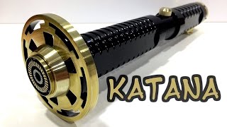 ARR  Custom Saberforge Katana Lightsaber Hilt Review [upl. by Ragouzis]