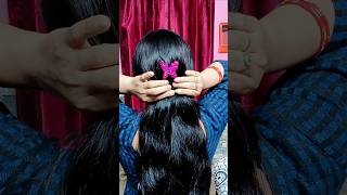 Easy Juda Hairstyle bunhairstyle hairstyle youtubeshorts hair hairtutorial viralshort short [upl. by Aihsyn165]