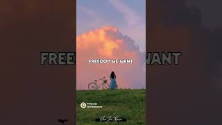 Freedom we want… foryou aeshtetic fypシviral [upl. by Idleman962]