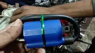 racing ignition coil by NMW RACING tested on Suzuki Gixxer 155 [upl. by Nomzed]