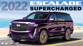 2022 Cadillac Escalade V Blackwing Supercharged render with 62 L V8 Engine from CTS VSeries [upl. by Fitz]