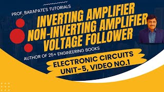 INVERTING AMPLIFIER NONINVERTING AMPLIFIER AND VOLTAGE FOLLOWER [upl. by Ardnazil]