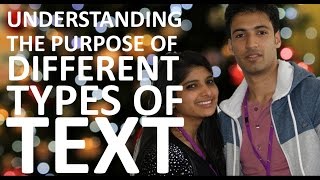 Understanding the Purpose of Different Types of Text [upl. by Nasar855]