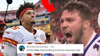 NFL PLAYERS REACT TO BUFFALO BILLS LOSS TO KANSAS CITY CHIEFS  BILLS VS CHIEFS REACTIONS [upl. by Vergil]