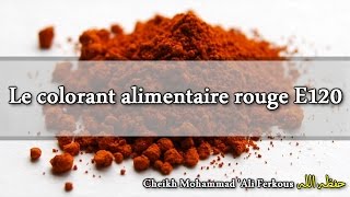 Le colorant alimentaire rouge E120  Sheikh Mohammad Ali Ferkous [upl. by Foah]