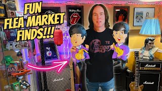 FUN Flea Market Finds Beatles Inflatable Dolls amp Rock N Roll Stuff [upl. by Paige]