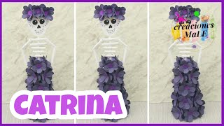 CATRINA DE CARTÓN DE HUEVO  RECICLADA  DIY [upl. by Kelsi658]