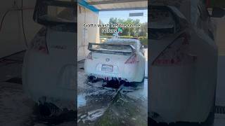 Gotta wash before the rollers trending 370z automobile subscribe viralvideo shortsyoutube [upl. by Narej]