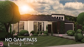 No Gamepass Family Home 100k  Roblox  Bloxburg House build [upl. by Holly-Anne252]