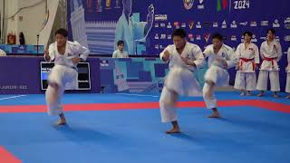 2024 World Venice  Japan Kata Team Cadet amp Junior Male [upl. by Eiramlirpa]