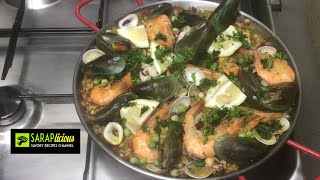 Seafood Paella Easy Recipe [upl. by Abbott]