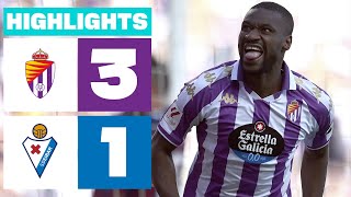 Resumen de Real Valladolid CF vs SD Eibar 31 [upl. by Graehme]