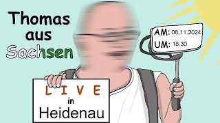 Grenzen dicht  Schütz unser Volk  Heidenau Am Sportforum am 08112024 um 1830 Uhr [upl. by Enelyam]