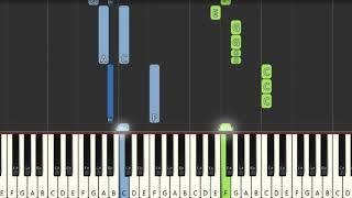 Seasons Of Love from Rent Jonathan Larson  Easy Piano Tutorial Synthesia [upl. by Thorman]