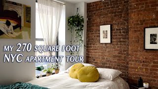 270 square foot NYC apartment tour [upl. by Rediah]