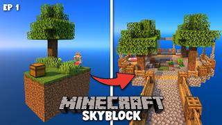 A NEW Skyblock Lets Play  Skyblock Ep 1 [upl. by Adlihtam]