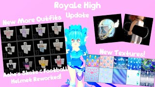 New Textures Clothes amp Items Reworked Royale High Update [upl. by Ayikahs]