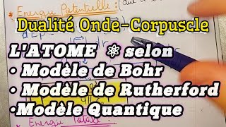 Atomistique Structure de la Matière S1  modèle de Bohr  modèle de Rutherford ✅️ [upl. by Pravit]